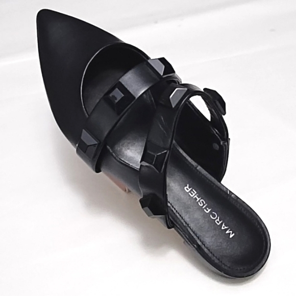 Marc Fisher Searli Slip-On Studded Mule Flat - Picture 8 of 9